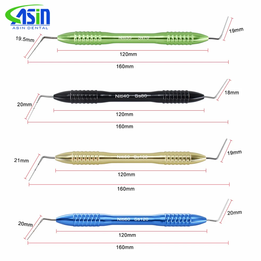 Dental Endodontic Hand Plugger Tip Teeth Root Canal Filling Vertical Pressurizer Presser Dentist Endo Tools Instrument