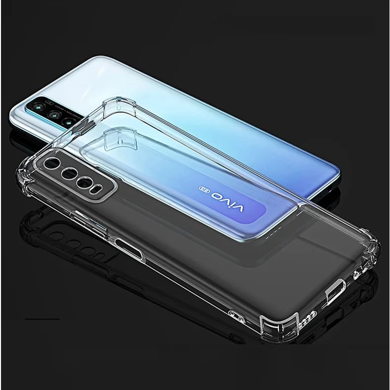 Case For VIVO V2043 V2032 V2026 V2029 V2027 V2037 V2052 V2042 V2048 V2054  Cover Soft Transparent AirBag Silicone Phone Cases