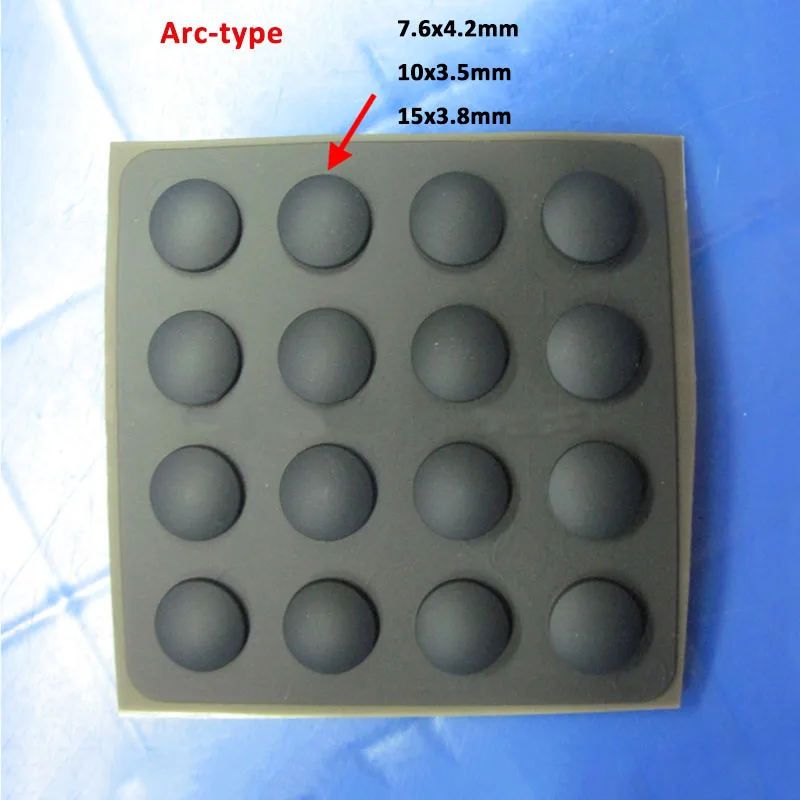 NEW Self Adhesive Silicone Rubber Pad Round Non-slip Furniture Leg Feet Mat Diameter 4.5-20mm