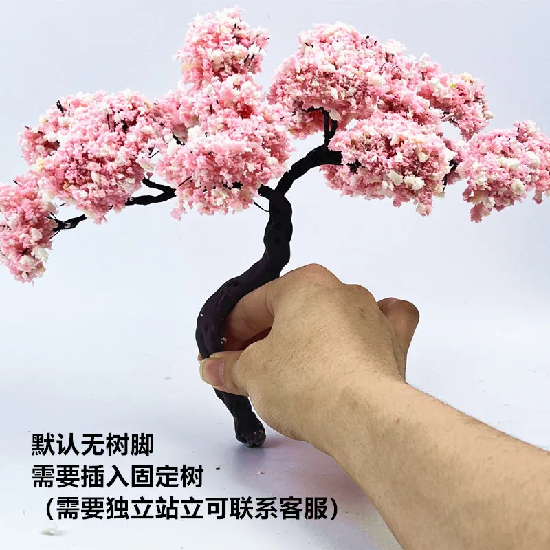 10-22cm Miniature Landscape pink Wire Tree Model Tree Decoration Mountain Sand Table DIY Material Scale Model Train Materials