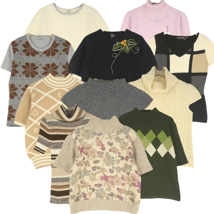 

Винтажный свитер ort Sve с высоким воротником и 3D цветочной вышивкой, ангорский кролик, пастельный цвет, допане, шерстяная смесь для поездок на работу