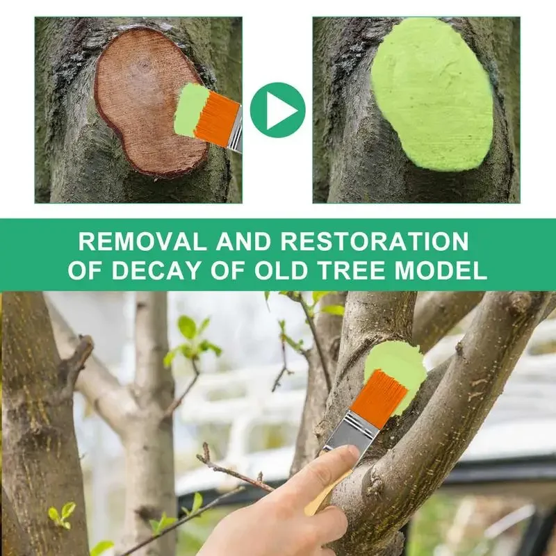 Tree Grafting Paste Tree Wound Bonsai Cut Paste Smear Agent Plant Grafting Pruning Sealer With Brush Bonsai Cut Wound Paste Tree