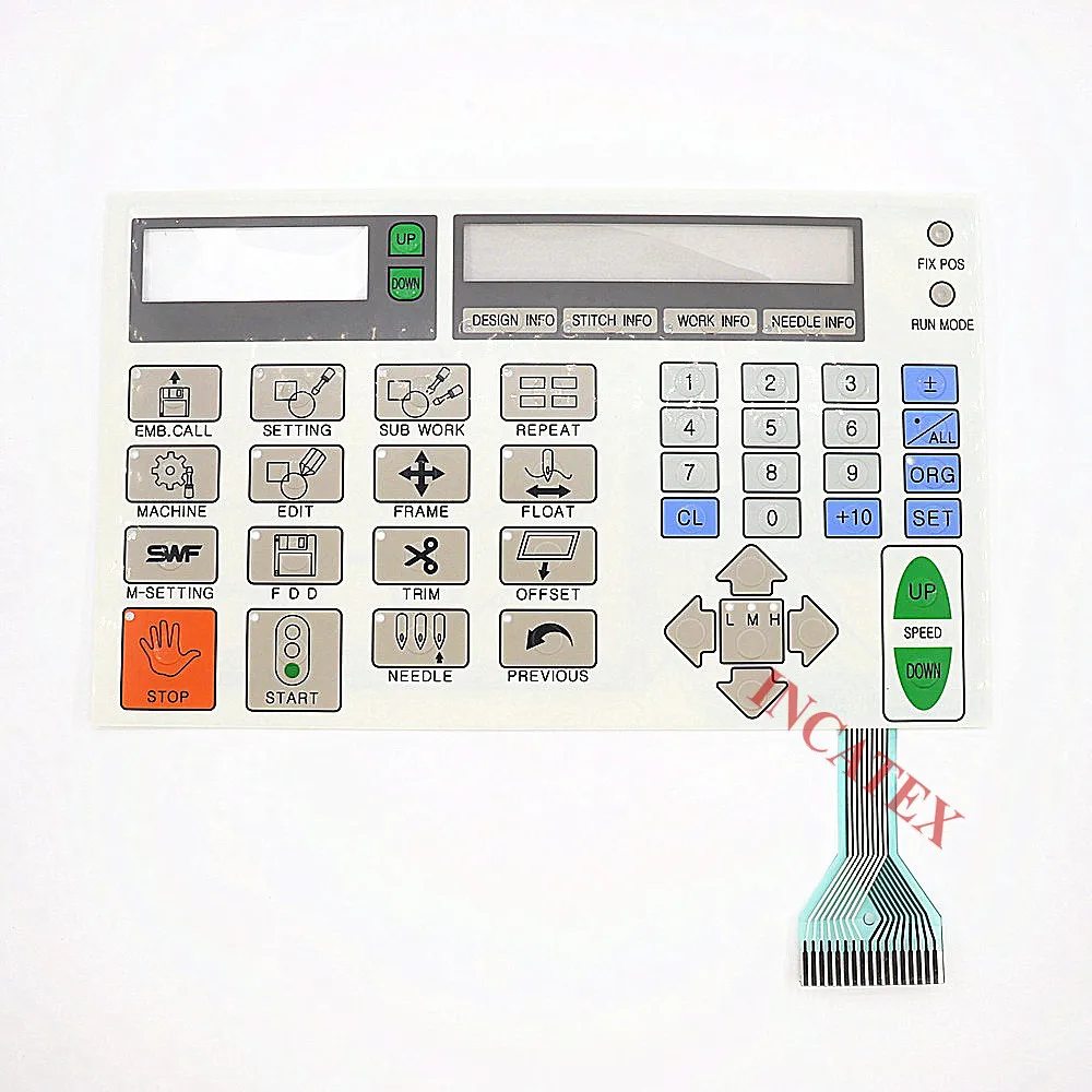 

Good Quality SWF Sunstar Embroidery Machine Spare Parts Genuine Control Panel Keyboard Keypad Membrane