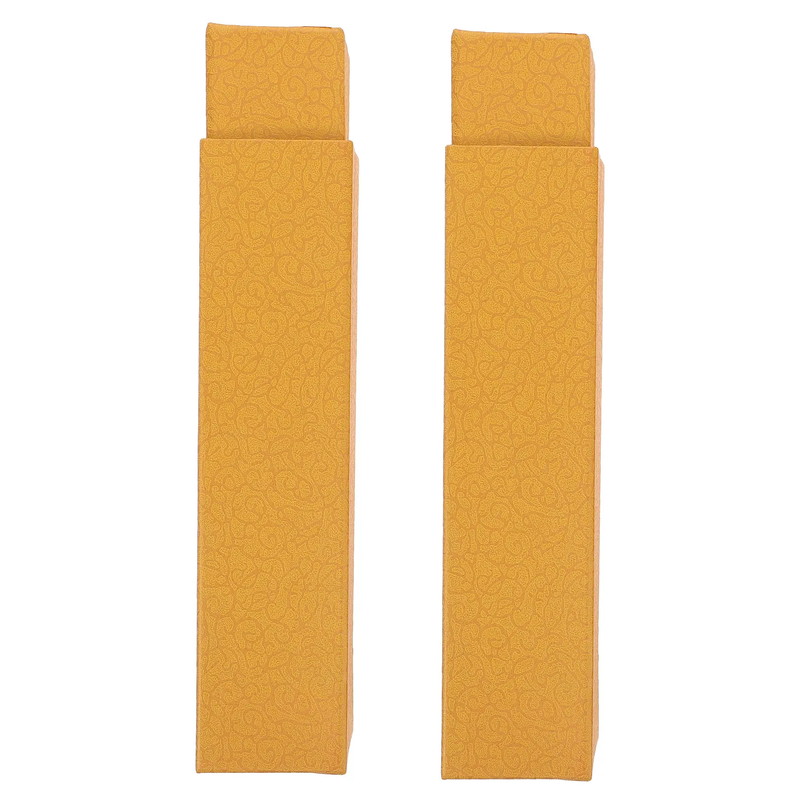 2Pcs Luxurious Picture Scroll Storage Boxes Premium Paper Scroll Painting Cases for Artwork Document Protection