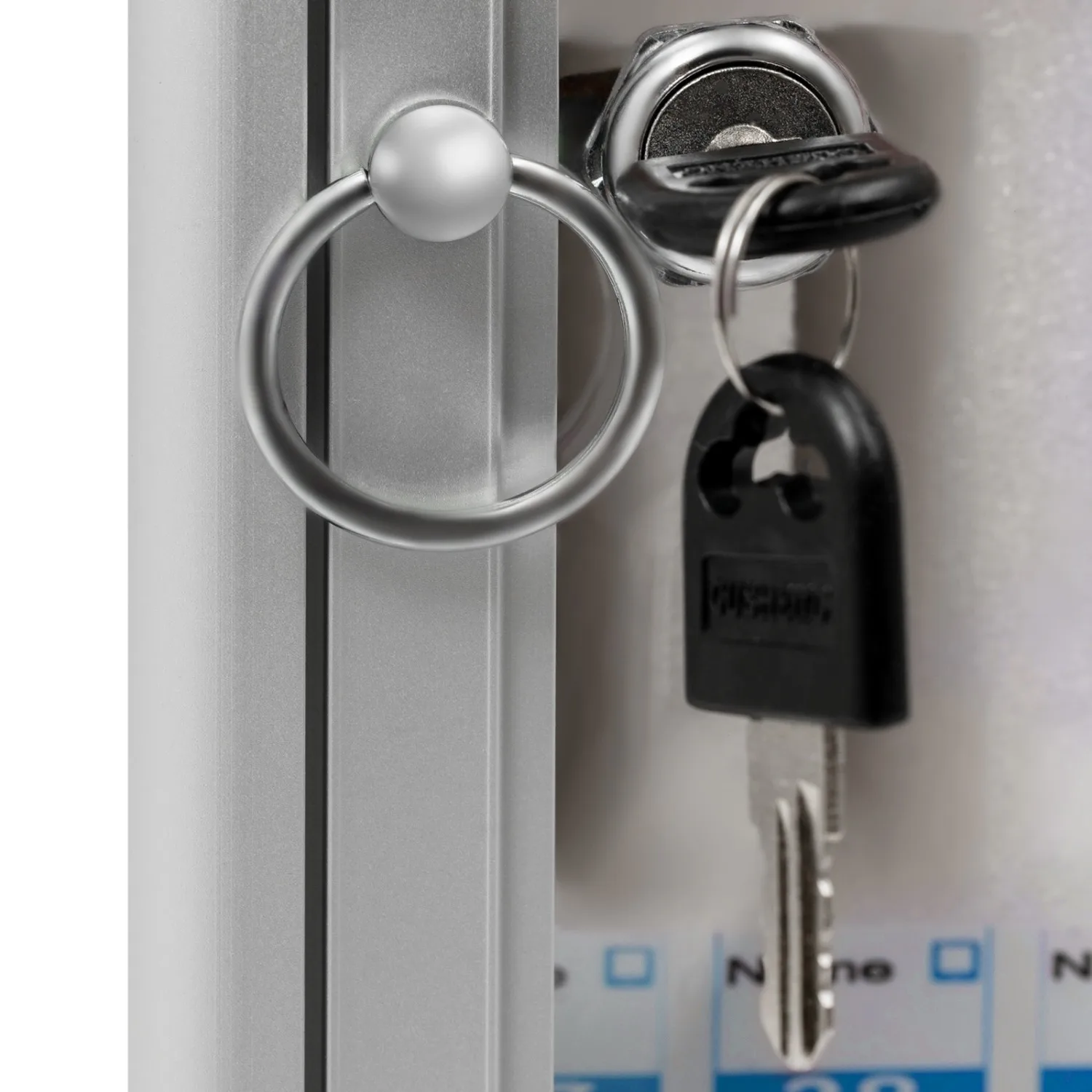 72 Slots Aluminum Alloy Pocket Chart, Cell Phone Locker for Classroom, Storage Cabinet for Cell Phones, Wall-Mounted with a Locked - view 6
