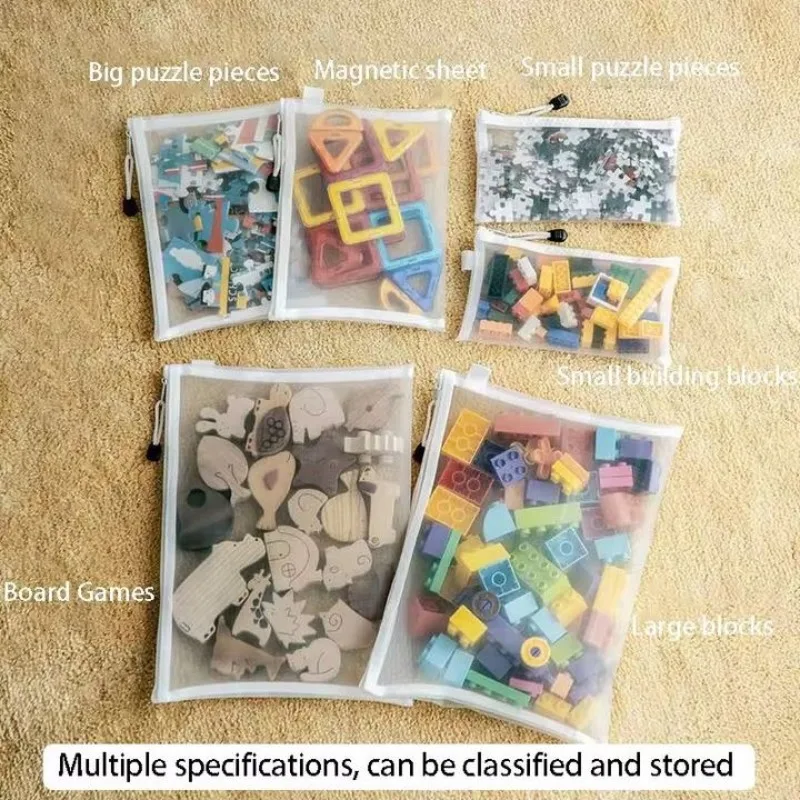 Bolsa de malla con cremallera para documentos, bolsa impermeable para documentos con cremallera, carpetas de archivos, juguetes, artículos diversos, bolsa de almacenamiento de piezas de rompecabezas, estuche para lápices, 1/3 Uds.
