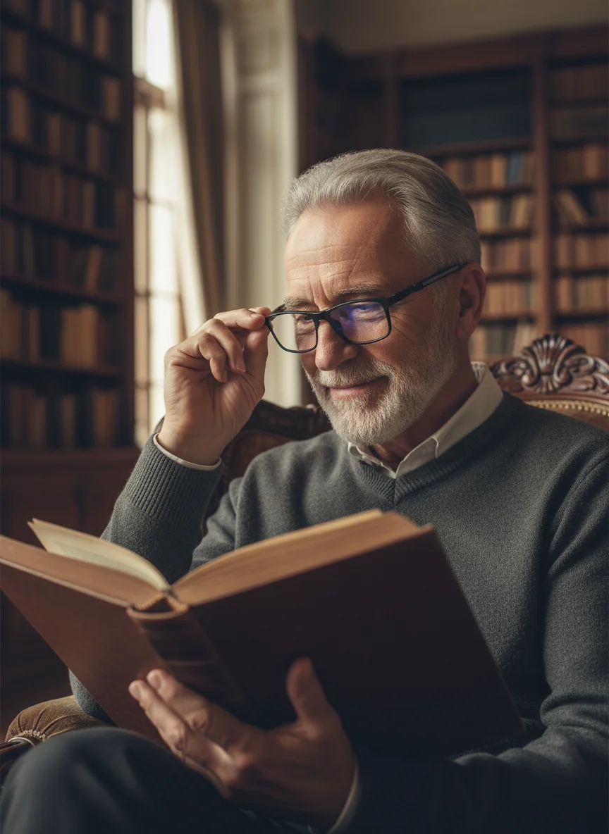 

2026 DML Anti-blue Light Magnetic Neck Telescopic Folding Portable Ultra-lightweight Elderly Fashion Men and Women Presbyopes