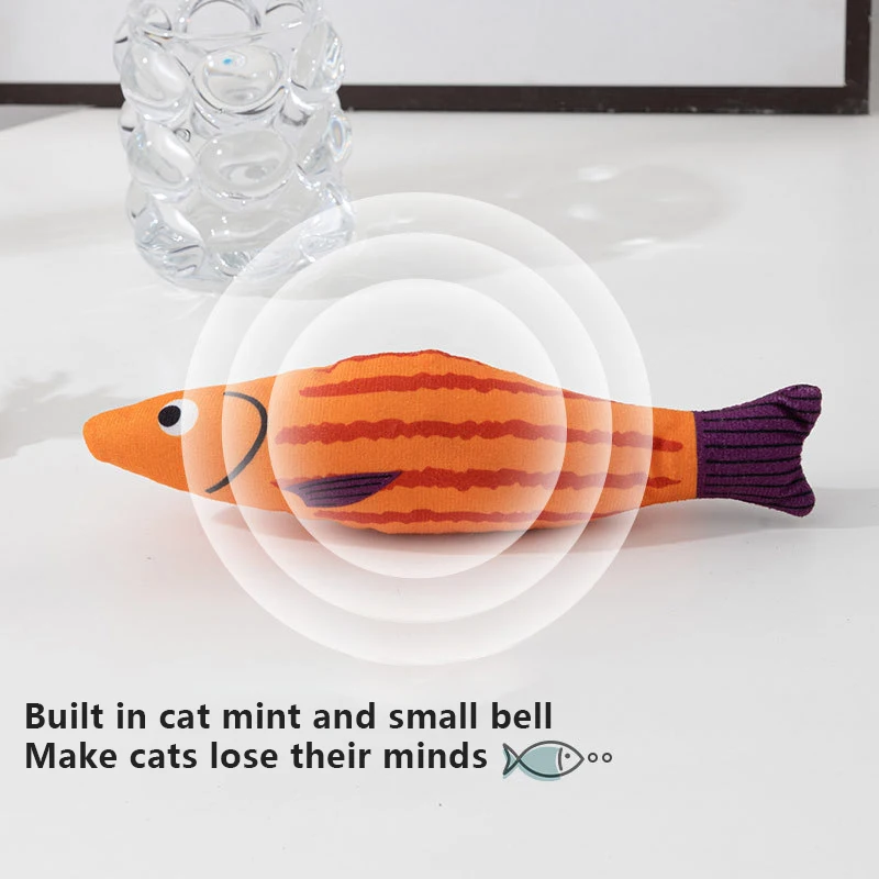 Pet Supplies Simulation Fish Cat Toys Catnip Fish Relieve Boredom Bite Resistant Funny Cat Artifact Simulation Sound Fish Toys