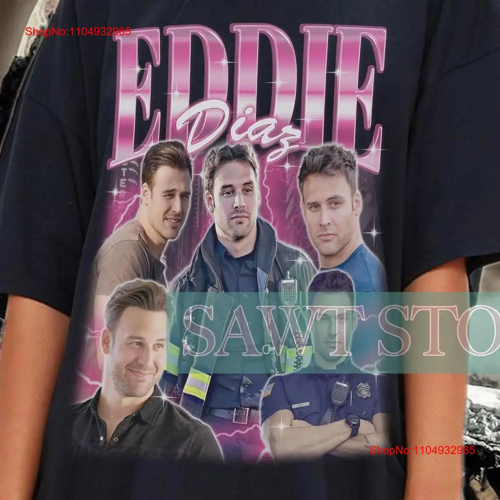 

Ограниченная серия EDDIE DIAZ Ретро футболка Nine Eleven 90-х годов Винтаж Homage Edmundo для фанатов винтажная стираная унисекс Повседневная мода