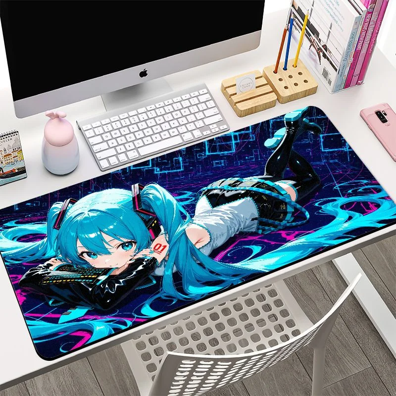Alfombrilla de Ratón para Juegos VIKAMA Future Nendoroid Anime, Decoración de Escritorio para Computadora Portátil y de Oficina, para Fanáticos del Anime y Gamers