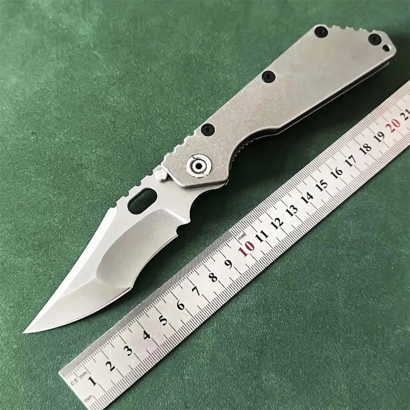 

new knifes new folding knife Böhler M390 high quality steel outdoor camping pocket for man sharper tool Titanium stone washing