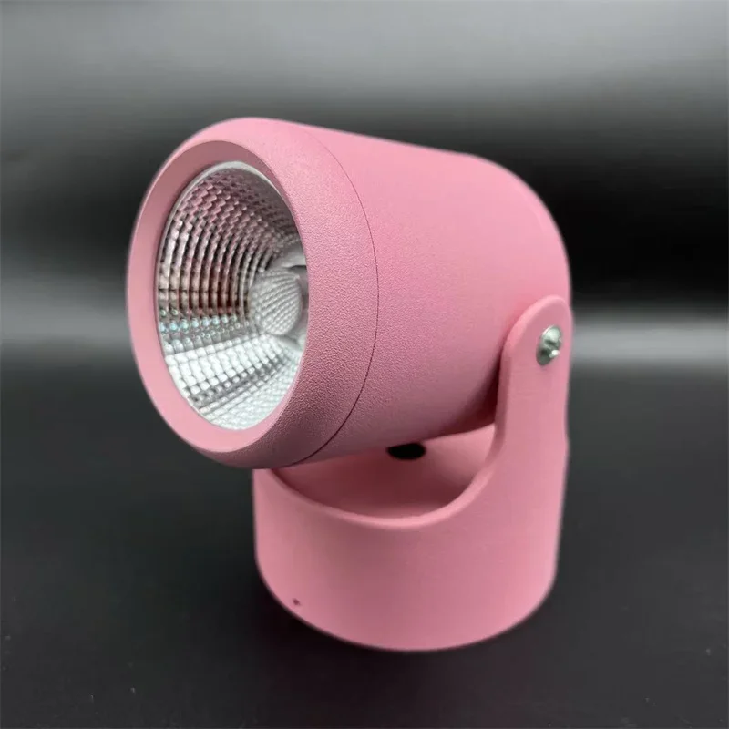 Dimmable Surface Mounted Ceiling Lamp COB Spotlight AC85V-260V 7W 10W Colorful shell 360 ° Rotatable And Foldable LED Downlights