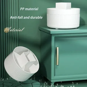 360 ° rotation makeup storage box, desktop organizer, cosmetic brush support, lipstick, eyebrow pencils, jewelry container Main Sales Makeup Support - №6