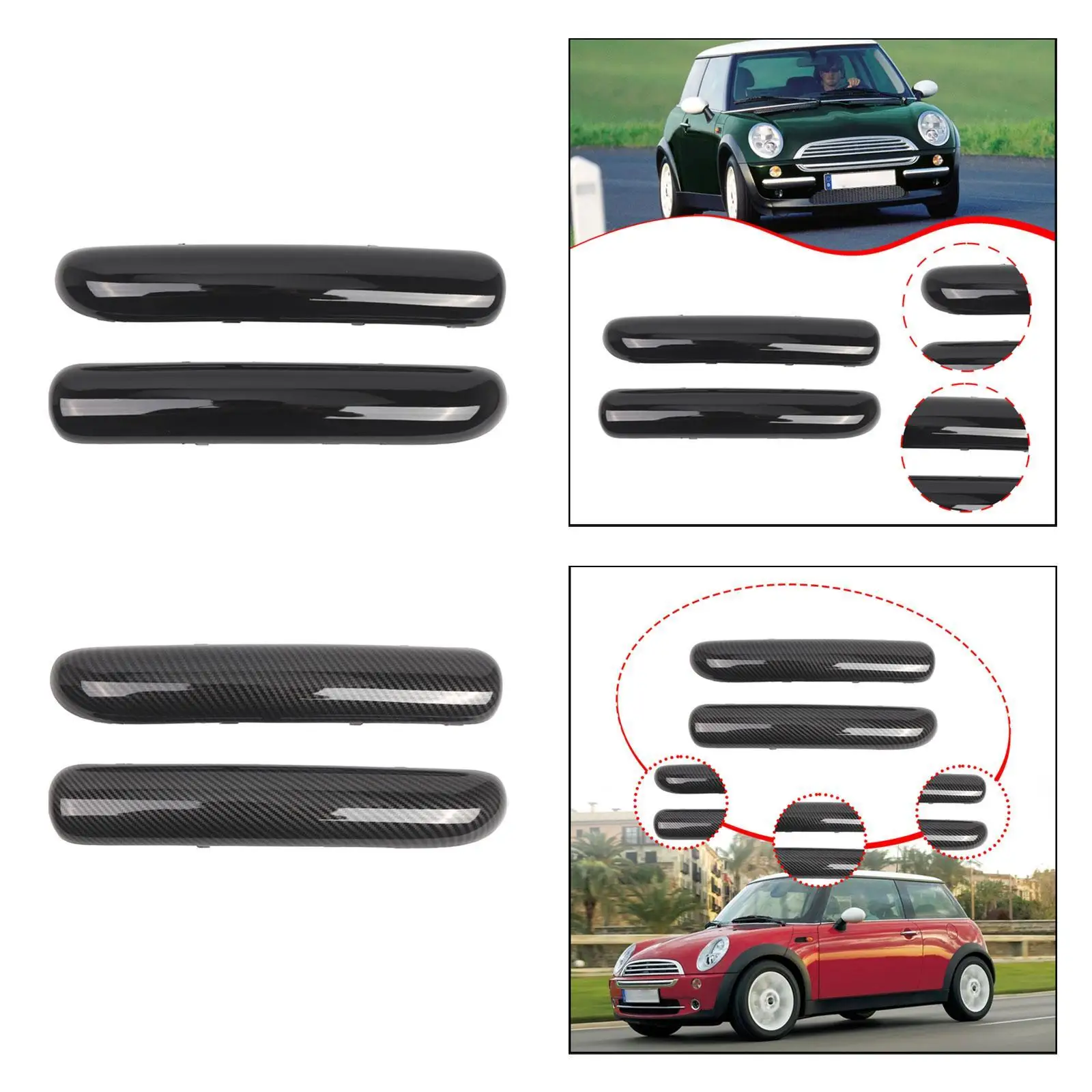 

2x Bumper Trims 51116800142 Replacement Maintenance Automotive Accessories Both
