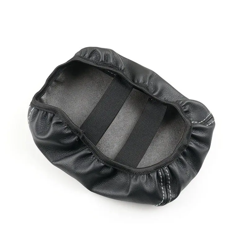 Black with white line Car Center Console Armrest Box Cover Microfiber Leather Protection Pad For VW Golf 8 MK8 2020 2021