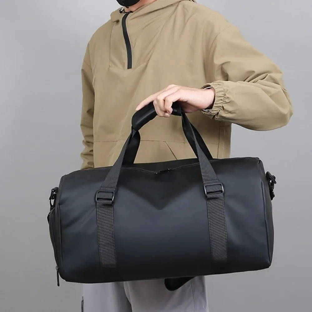 

Oxford Cloth Yoga Training Bag Solid Color Large Capacity Sports Fitness Bag Individual Shoe Storage Waterproof Travel Tote Bag