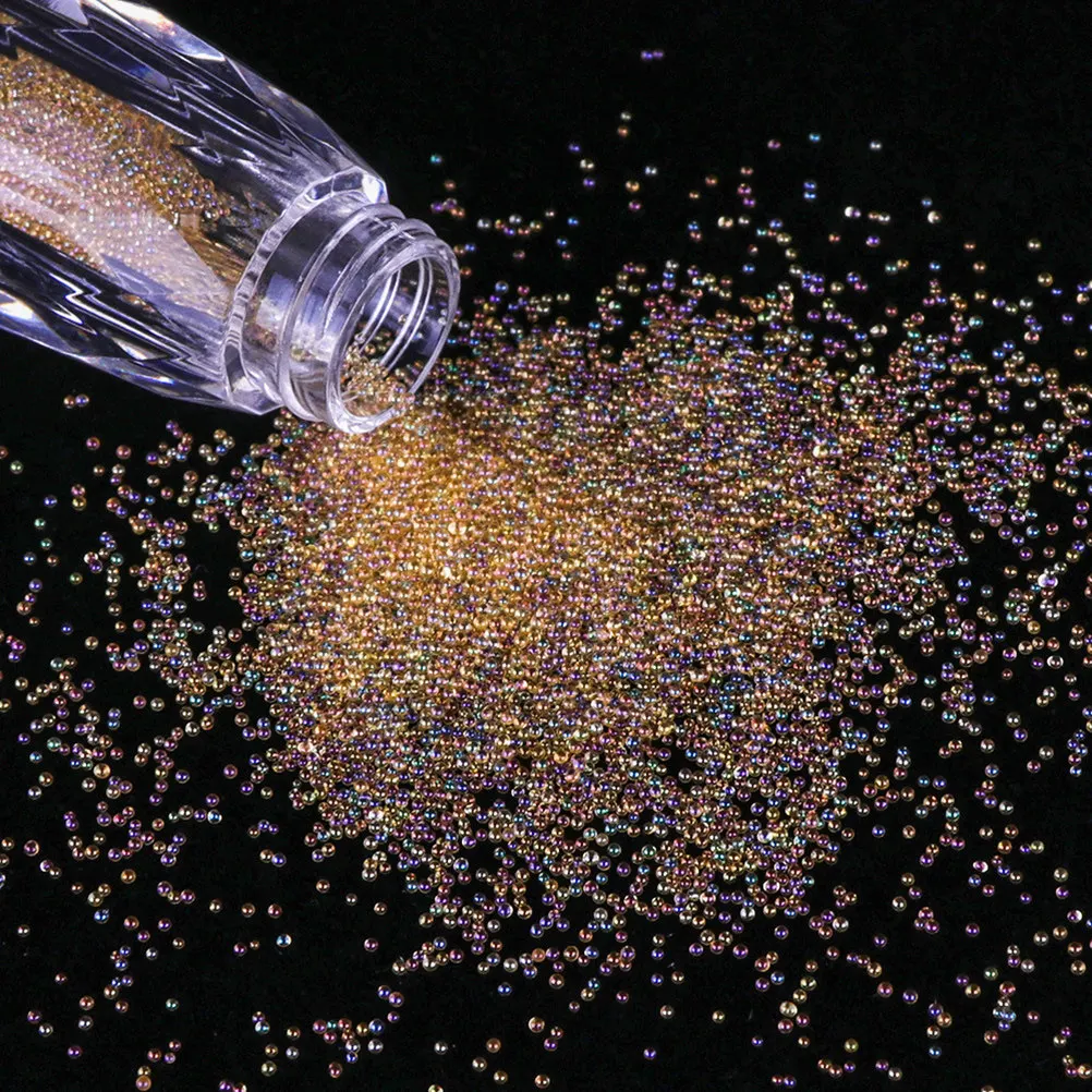 

5Pcs Manicure Rhinestones Multicolor Nail Art Bead Stickers DIY Nail Decoration Natural False Nails Salon Home Use Glamorous