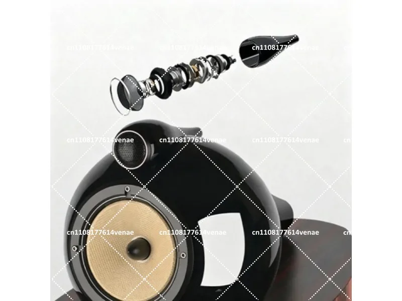 8 Inch Passive Bookshelf Speaker HiFi Stereo Audio Loudspeaker for Home Theater and Music Listening