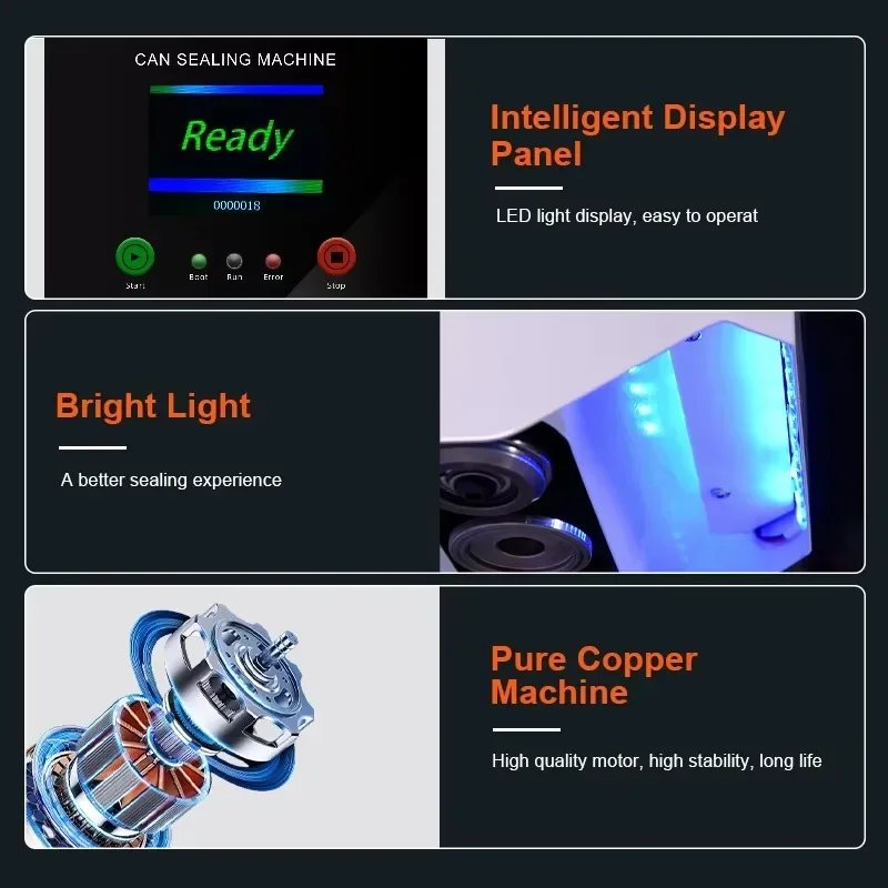 2026 Xiangyin Automatic Bottle Sealer Soda Tin Can Seamer Beverage Sealing Machines Tin Can Sealer With Cup Holder For