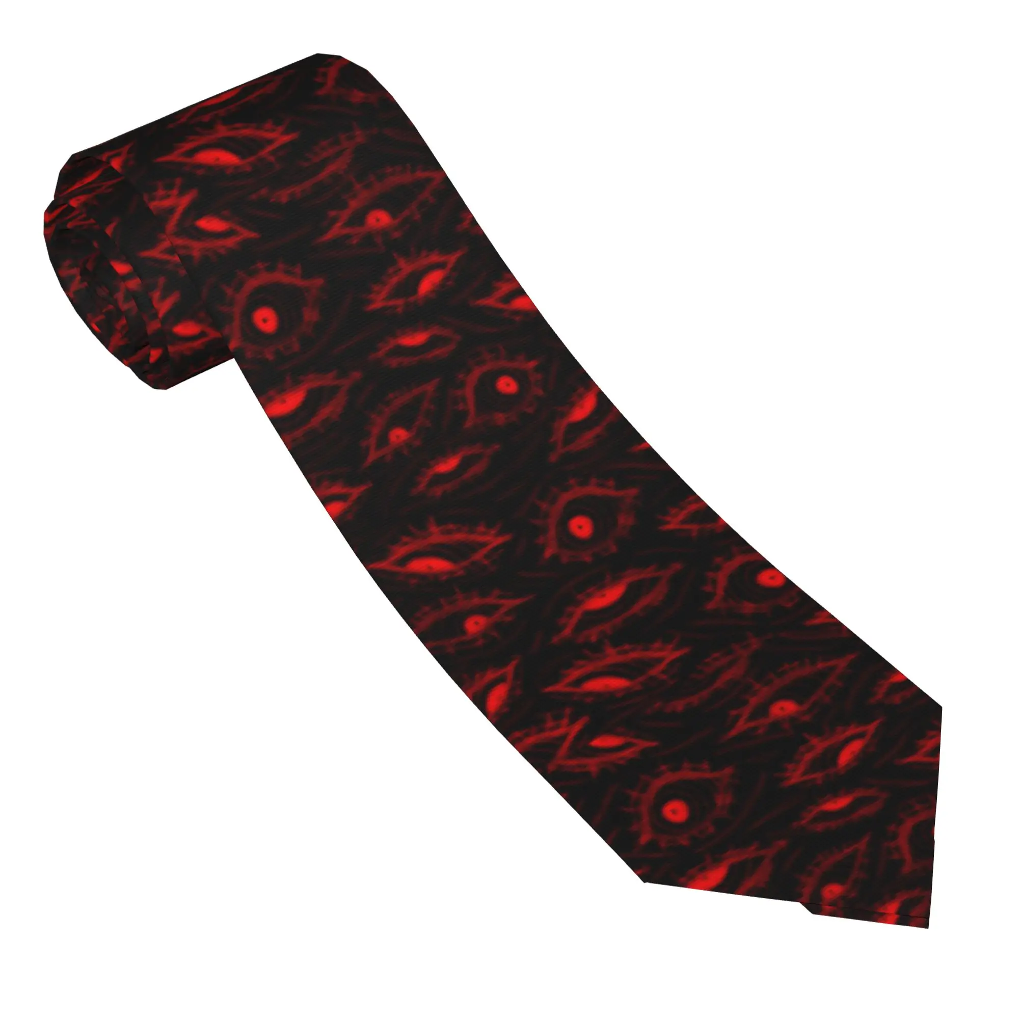 Spooky Eyes Halloween Unisex Neckties Skinny Polyester 8 cm Wide  Neck Ties for Men Accessories Gravatas Wedding  Office