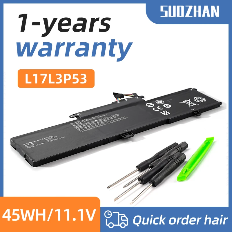 

SUOZHAN L17L3P53 L17M3P55 L17C3P53 Battery For Lenovo Thinkpad S2 Yoga L380 L390 Thinkpad Yoga S2 2018 Series 01AV481 01AV483