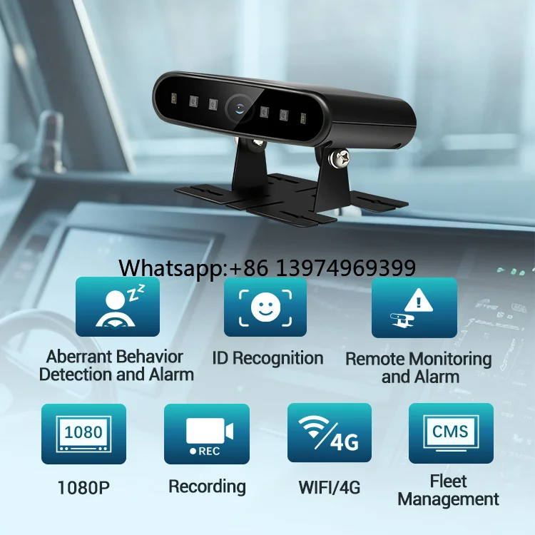 ADAS DMS Driver Fatigue Monitor System Behavior Detection and Alarm Via WiFi Connection
