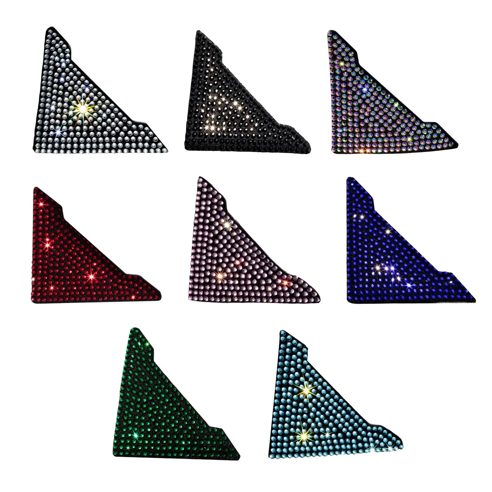 Silicone Rhinestone Car Door Corner Edge Guards Accessories Bumper Protector Only for Bottom Edges 90 Degrees