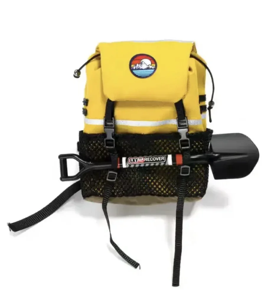 クライミングカー DIY 装飾パーツ、小さなバックパック収納バッグ、模擬クライミングおもちゃの車、SCX10 1/10