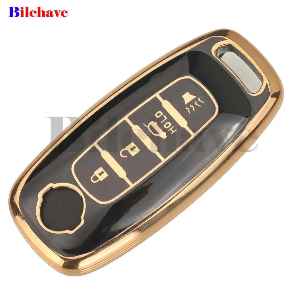 jingyuqin 3/4/5 Buttons New TPU Car Key Case For Nissan Rouge Kicks Pathfinder j12 Ariya Altima Rogue Qashqai Bluebird Sylphy