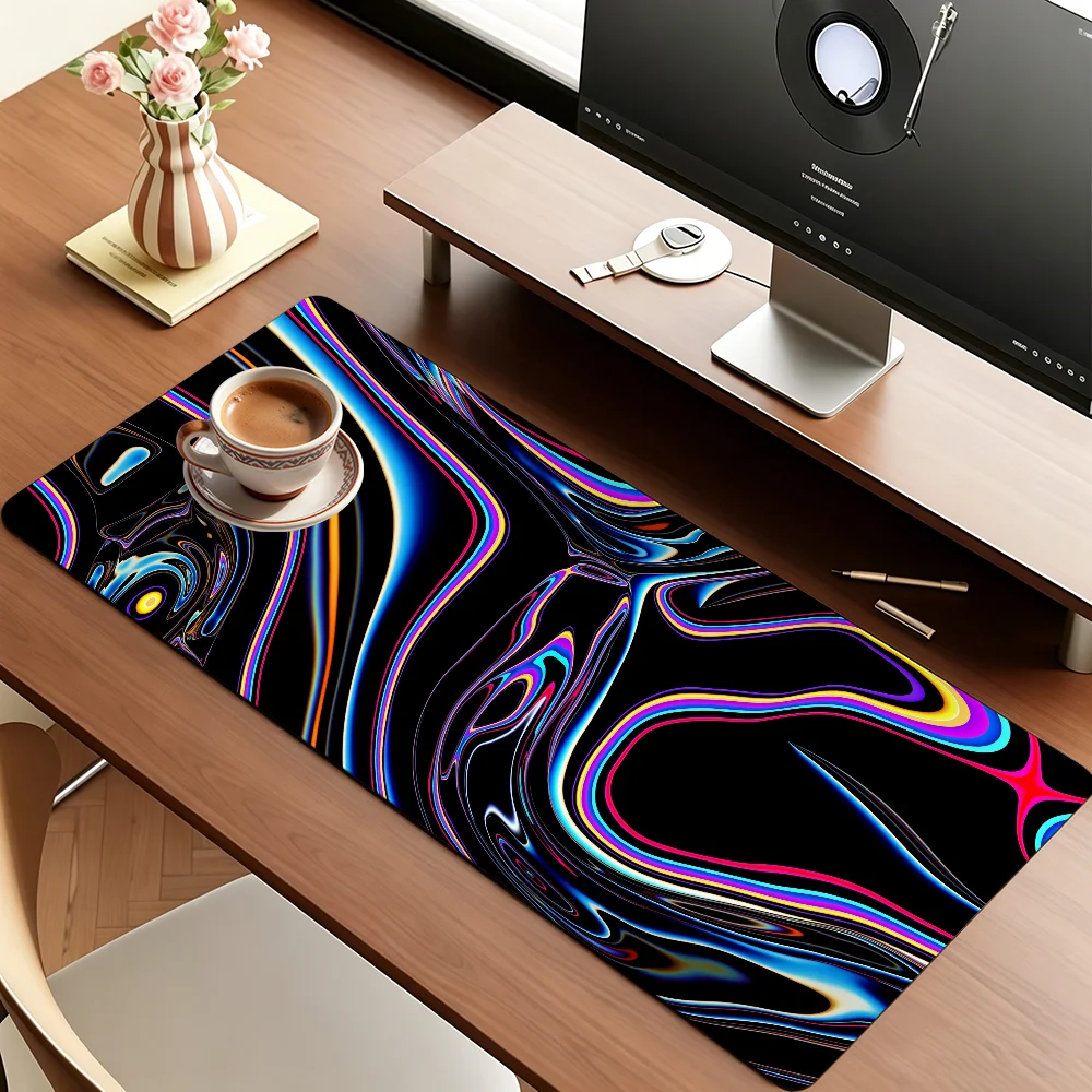 Dark tones Mouse Pad Large Non-Slip Waterproof Mat Stitched Edge Keyboard Pad for Gaming Daily Office