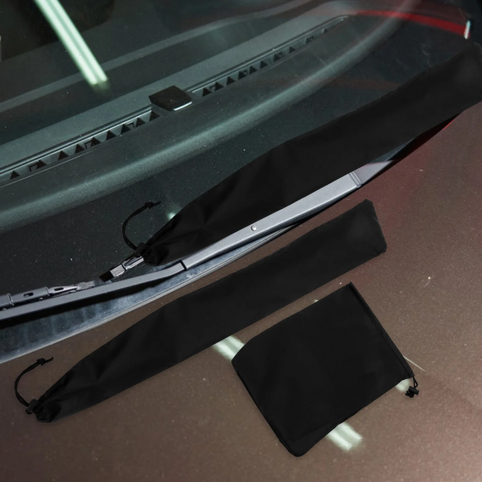 

1Set Car Side Mirror Rain Snow Cover Windshield Wiper Protective Universal 210d Oxford Cloth Durable Rearview Mirror Cover