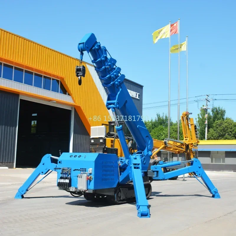 Hydraulic Powerful Spider Crane Crawler Type Building Contruction Lifting Tower Machine Mini Spider Crane Lifting Tool Machinery