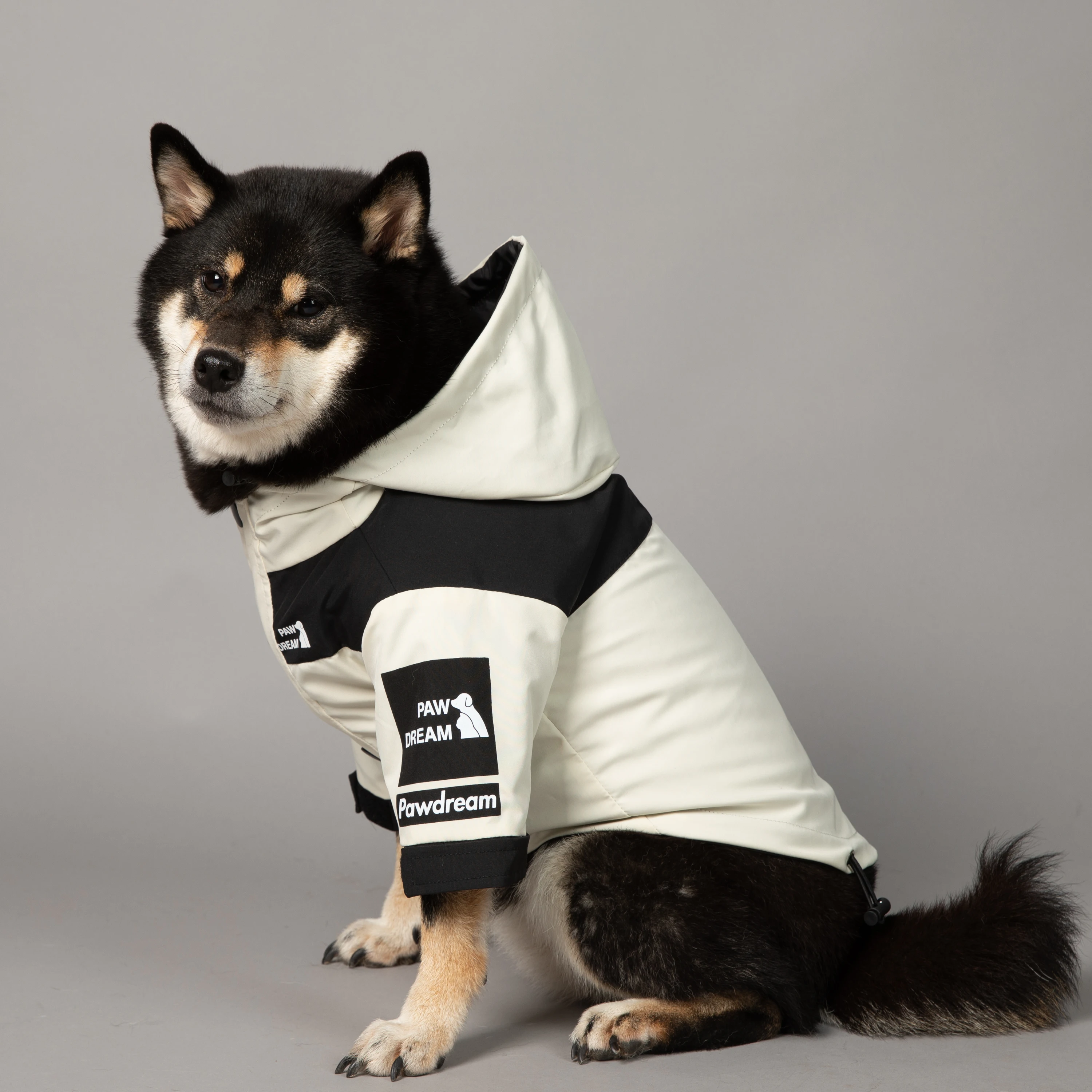 

PAW DREAM Dog Clothes Raincoat For Small Big Dogs Wind Coat Windbreaker French Bulldog Hoodie Dogs Clothes Jacket Shiba Inu