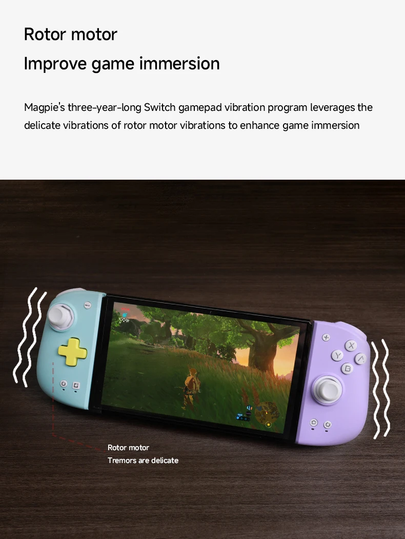 MOBAPAD M6S M6HD Joycons Support For Nintendo Switch Adjustable Controller Hall Effect Controller Vibration 6-Axis Gyro JoyPad