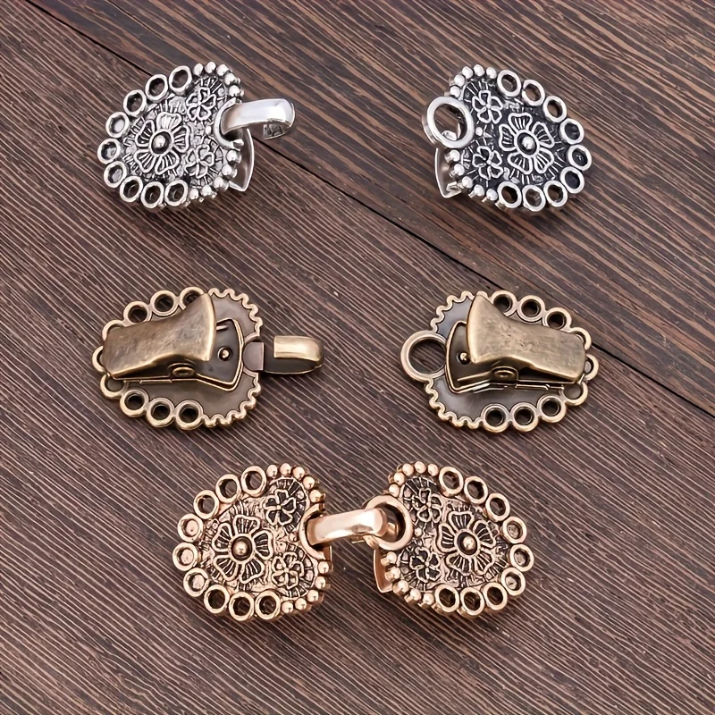 2 set of vintage swirl sweater clips, vintage shawl clips, cardigan collar buckles, shawl buckles, shirt clips for daily use
