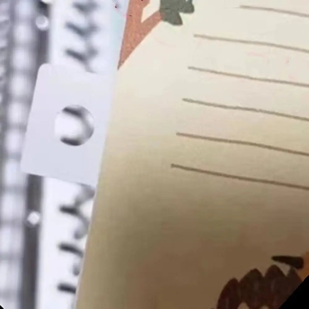 300Pcs Self-Adhesive Plastic Hanging Tag Tear-resistant Durable Ring Binder Stickers Space Saving Multi-purpose