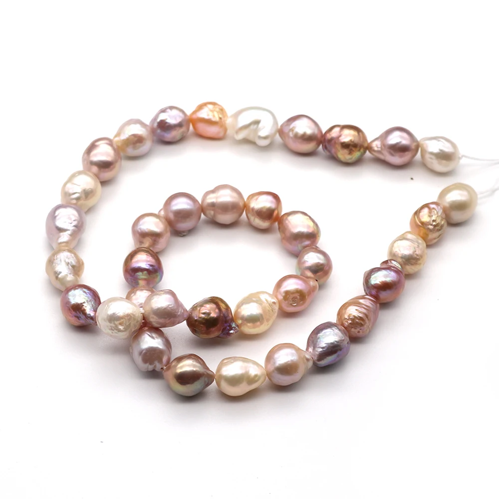 

Baroque Natural Freshwater High Quality Irregular Round Pearls 10-11mm Fashion Jewelry DIY Necklace Earrings Bracelet Accessorie