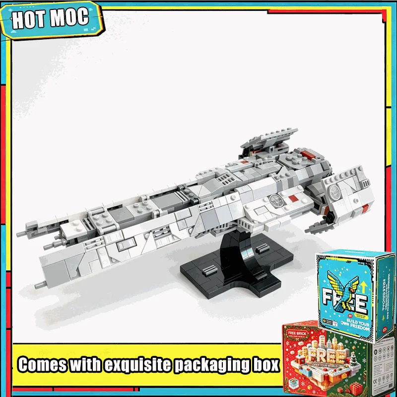 721 PCS Midi Scale Space Cruiser Model Building Blocks Set MOC DIY Assembly Toy Educational Creative Gift Galaxy Fleet Display