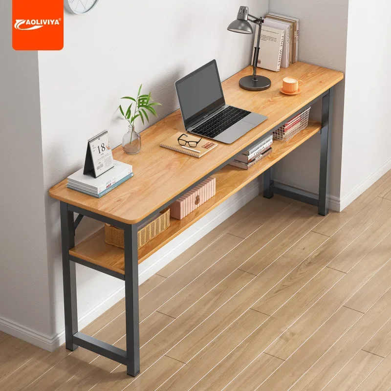 

Aoliviya Desk Simple Double Long Table Wall Narrow Table Student Home Rectangular Workbench Office Computer Table