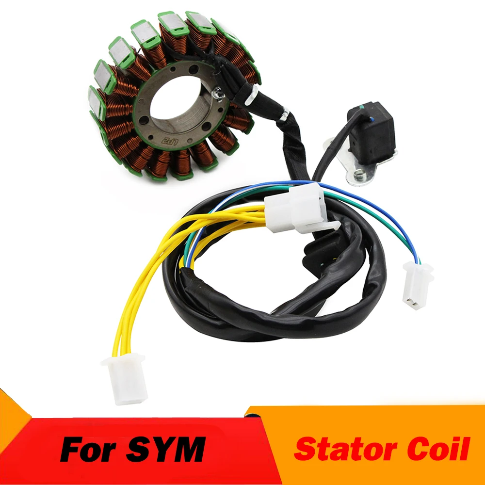 

Motorcycle Generator Magneto Stator Coil For SYM 31120-HTA-000 GTS125 LM12W1-7 LM12W5-F LN12W2-6 JOYMAX 125 LM12W-T 125LN12W4-6