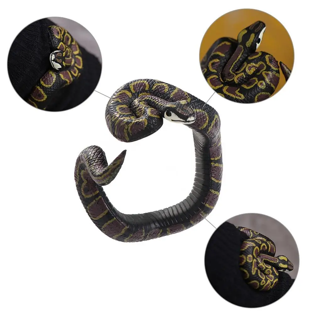 Creative Funny Animal Model Python Cobra Gift For Friends Simulation Snake Snake Tricky  Simulation Animal Model