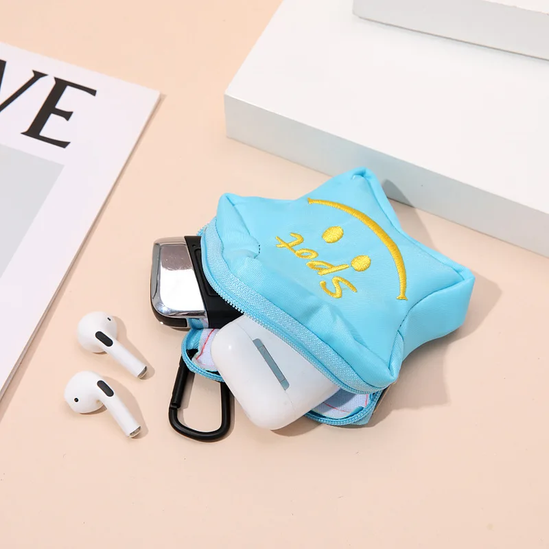 Candy Color Starfish Mini Storage Bag | New Outdoor Portable Key Earphone Coin Pouch Bag Pendant