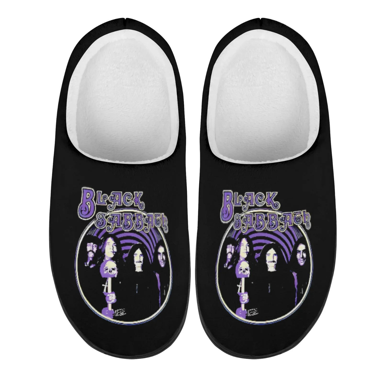 Customizable printed slippers, plush slippers, customizable logo image, text Gifts meetings, events, parties view 2