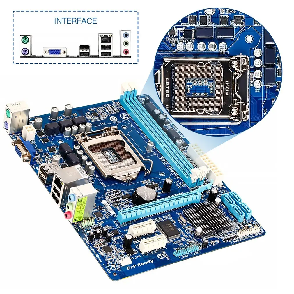 Original H61M-S1 Motherboard Socket LGA1155 I3 I5 I7 DDR3 16GB Dual Channel Memory VGA Desktop Mainboard Wholesale