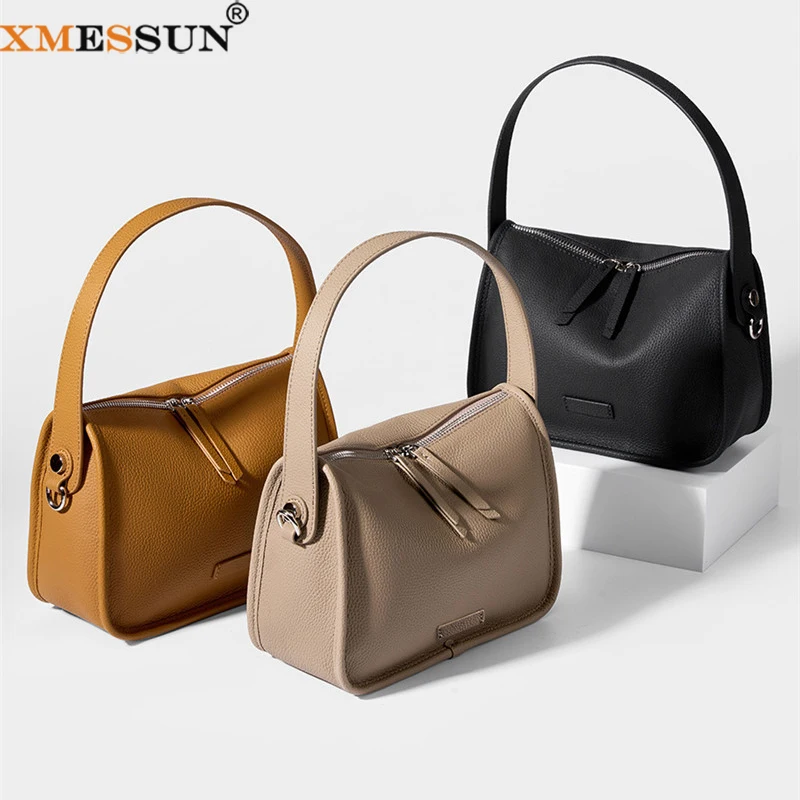 XMESSUN New Soft Leather Crossbody Bags for Women 2026 Designer Fashion Brand Luxary Lady Casual Shoulder Messenger Bag A418