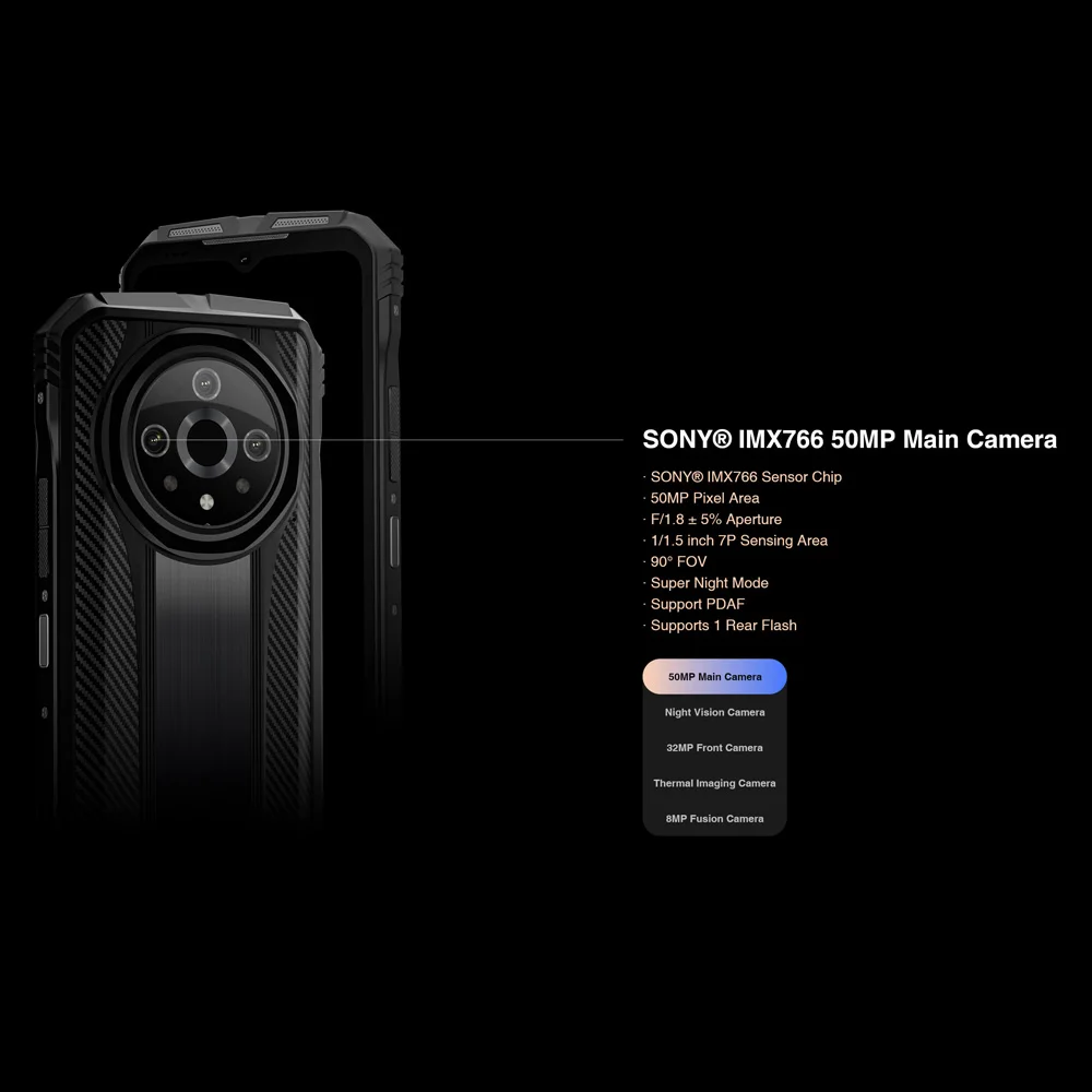 World Premiere DOOGEE V31GT Rugged Phone 6.58” FHD Dimensity 1080 Octa Core 5G Thermal Imaging 10800mAh 66W Fast Charging Phone