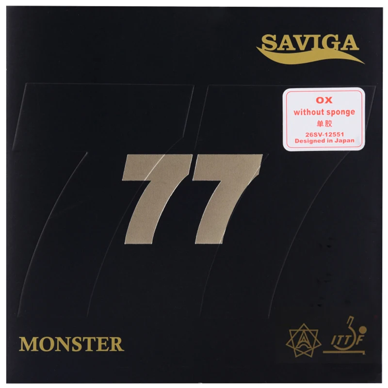 SAVIGA 77 Monster Cured OX Tischtennisbelag mit mittelgroßen Noppen, offensiver Ping-Pong-Belag, gut für Angriff und Geschwindigkeit – Detail 9