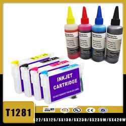 Vilaxh T1281 Refillable ink cartridge for EPSON Stylus S22/SX125/SX130/SX230/SX235W/SX420W/SX425W SX430 Printer dye ink