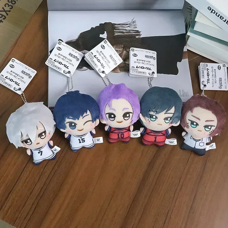 

Blue Lock Anime Isagi Yoichi Nagi Seishiro Bachira Meguru Mikage Reo Plush Toy Bag Pendant Cartoon Keychain Stuffed Doll Gift