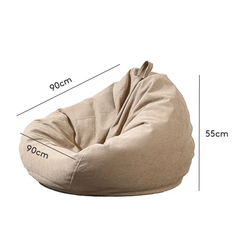 X&D Lazy Bean Bag Sofa Tatami Leisure Chair Small House Bean Bag Detachable Washable Creative Balcony Single Sofa Chair Mew 2024